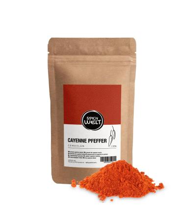 AAPACK UG Spicy Welt Cayenne Pepper Ground 500g Fine Cayenne Pepper Powder For Soups Stews & Sauces Fiery Aromatic & Warming 100 Natural & Without Additives