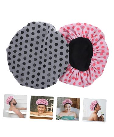 Hemoton Satin Lined Turbans for Women - 2pcs Elastic Shower & Bath Caps | Hair Drying Turban & Decorative Headwrap - 27X27CM - Buy Online on GoSupps.com