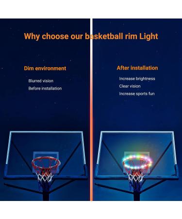 LED Basketball Hoop Light with Remote Control - 17 Colors, 7 Modes, Waterproof, Super Bright Night Play - Perfect Gift for Kids & Basketball Fans - Buy Online on GoSupps.com