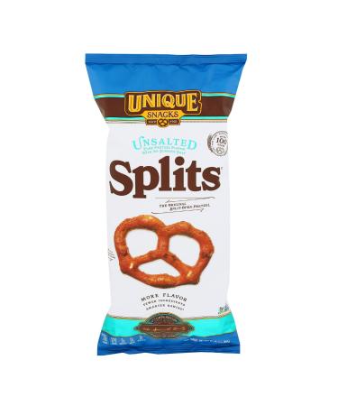 Unique Snacks Unsalted Splits, Delicious, Vegan, Homestyle Baked, Certified OU Kosher and Non-GMO, 11 Ounce Bag (Pack of 6)