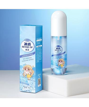 Instant Cooling Spray - 100ml Instant Cooling Mist Spray | Cool Water Body Spray | Body Cool Down Spray | Hot Flash Relief Spray | Hydrating Cooling Mist Cool Spray | Body Spray Cooling Mist in Summer - Buy Online on GoSupps.com