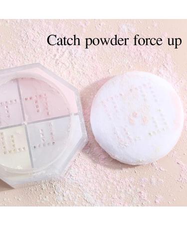 Setting Powder Puff | Compact Powder Puff Pads | Soft Washable Powder Applicator for Body Powder Loose Powder Makeup Powder Dry Makeup Tool Xiaguang White - Buy Online on GoSupps.com