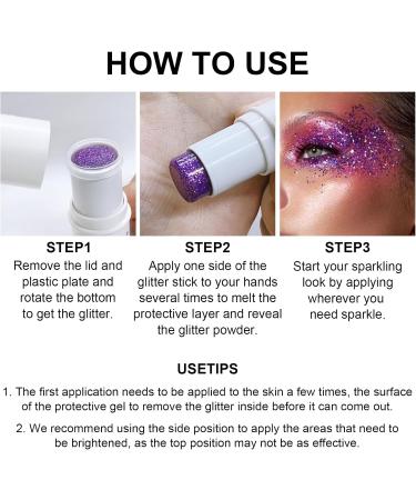 Buy Body Glitter Stick - Chunky Red Glitter Gel for Face Body & Hair | Waterproof Holographic Mermaid Makeup - Buy Online on GoSupps.com