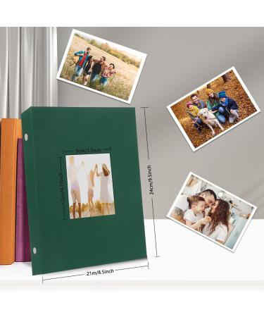 Miaikoe 6x4 Photo Album - 300 Pockets, Large Capacity Linen Album for Family Wedding Anniversary - Holds 300 Horizontal 10x15cm Photos (Dark Green) - Buy Online on GoSupps.com