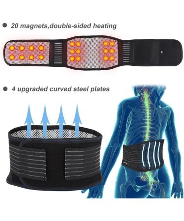 XWSM Lumbar Support Girdle with 20 Magnets - Self-Heating Back Support for Sciatica Scoliosis & Herniated Disc Relief (XL/X-Large) - Ideal for Men & Women - Buy Online on GoSupps.com