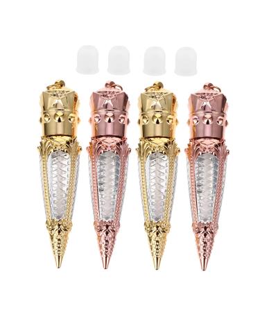 Lot De 10 Tubes De Brillant Vides 5ml De Radis Conteneurs Cosm tiques Rechargeables Rose Dor Et Dor Pour Diy Et chantillons Pour Voyage Et Usage Quotidien