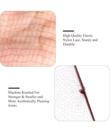 KKTech 15pcs Invisible Hair Nets - 20 inches (50cm) Light Coffee | Elastic Edge Mesh - Buy Online on GoSupps.com