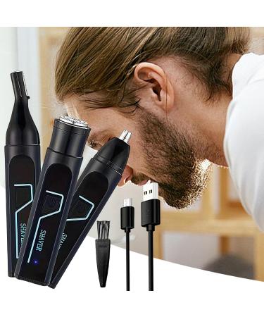 Nose hair trimmer nose hair trimmer for men precision trimmer waterproof hygienic trimmer powerful motor with rinseable and interchangeable heads for cleaning - Buy Online on GoSupps.com