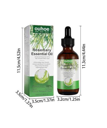 Rosemary Oil for Hair Growth - 60ml Essential Oil to Nourish Scalp & Stimulate Hair Growth - Buy Online on GoSupps.com
