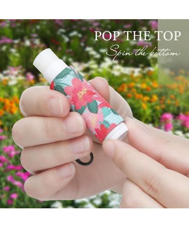 Sureio 10 Pack Lip Balm Holder Keychain | Vintage Style Compact Clip-On Lipstick & Lip Gloss Holders for Ultimate Convenience - Buy Online on GoSupps.com