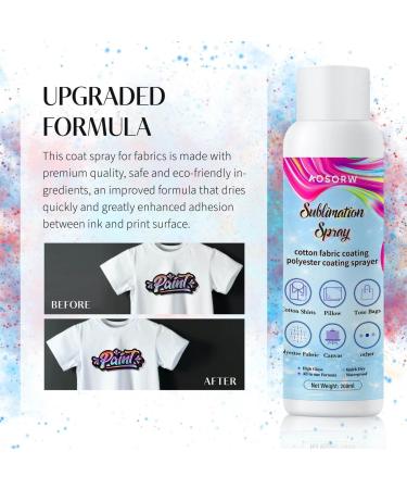AOSORW 200ml Sublimation Spray for Cotton, Canvas, Polyester - High Gloss White - Buy Online on GoSupps.com