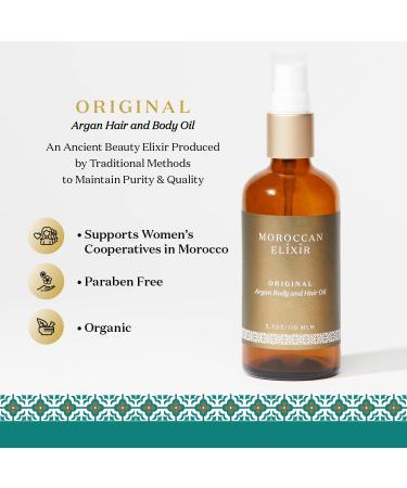 Moroccan Elixir ORIGINAL Pure Argan Oil (3.7oz) 3.7 Fl Oz (Pack of 1) - Buy Online on GoSupps.com