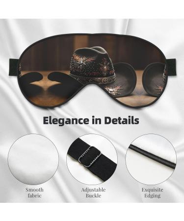 SSIMOO American West Rodeo Hat Sleep Mask - Adjustable Breathable & Fashionable Eye Mask for Comfortable Sleep | Buy Now - Buy Online on GoSupps.com