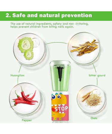 Tuxxjzm Nail Biting Prevention Bitter-Tasting Thumb Sucking Solution - Nail Bite Stopper Nail Strengthener Long-Lasting No Bite Nail Polish Finger Sucking Guard Prevention - Buy Online on GoSupps.com