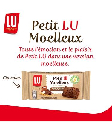 LU - Petit Lu Moelleux - Fluffy Chocolate Chip Cake - Preservative and Colorant Free - Individual Pack of Cakes - Ideal for - Buy Online on GoSupps.com