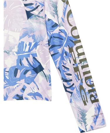 Columbia Girls' Super Tidal Long Sleeve in Violet Sea Philo Palms - Small - Buy Online on GoSupps.com