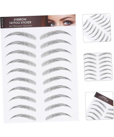 Didiseaon 12 sheets Imitation Eyebrows Transfer Hairlike Tattoos Artificial Women Sticker Eyebrow for - Buy Online on GoSupps.com
