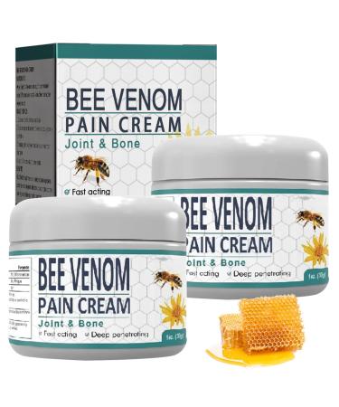 Twin Pack New Zealand Bee Ve-nom Joint Relief Gel New Zealand Bee Ve-nom Cream Joint and Bone Gel Bee Ve-nom Cream Provides for Back Neck Hands Feet Joints Etc