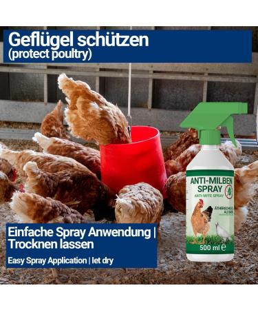 500ml Mite Spray for Chickens Poultry & Birds - Immediate & Long-Term Protection Against Mites & Parasites - Buy Online on GoSupps.com