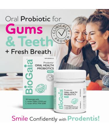 Prodentis Mint | for Adults | New Format | Clinically Proven Dental Probiotics for Teeth and Gums | Promotes Good Oral Health & Gut Health Too | Oral Probiotics | 30 Mint-Flavored Lozenges - Buy Online on GoSupps.com