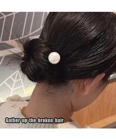 3 Pairs Lovely Artificial Pearl Spiral Hair Pins for Women - DIY Bun Hair Style - Buy Online on GoSupps.com