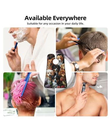 Buy Lovely Dog Print Beard Bib Apron - Non-Stick Hair Catcher for Men | Perfect Shaving Gift - One Size Black - Buy Online on GoSupps.com