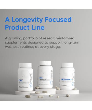 Mitogenex Liposomal AKG Supplement 1000 mg Alpha-Ketoglutarate for Mitochondrial Energy & Cellular Recovery | Liposomal Delivery for Enhanced Absorption | Vegan Longevity Formula 60 Servings - Buy Online on GoSupps.com