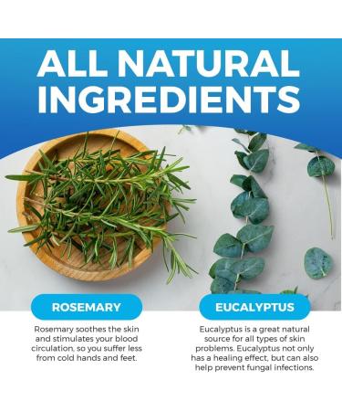 Foot Balm Blue - Cream for dry skin - For dry feet - Dry and Cracked Feet - Rosemary & Eucalyptus - 150ML - Imperial feet - Buy Online on GoSupps.com