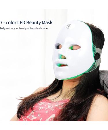 Led Face Masque Care 7 Color LED Light Care Masque | LED Beauty Masque Light Facial Care Rechargeable Skin Care Tool - Buy Online on GoSupps.com