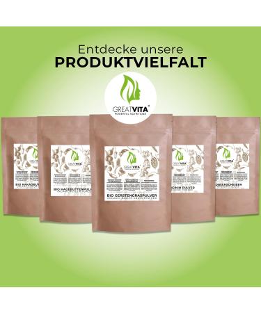 Buy Organic Barley Grass Powder 800g | German Cultivation | Raw Vegan | No Additives | Great Vita - Buy Online on GoSupps.com