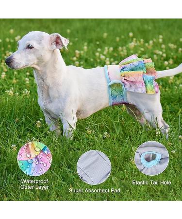 Hisprout Reusable Skirt Diaper for Female Dogs - Washable Durable Puppy Diapers (Size S Mermaid) - Buy Online on GoSupps.com