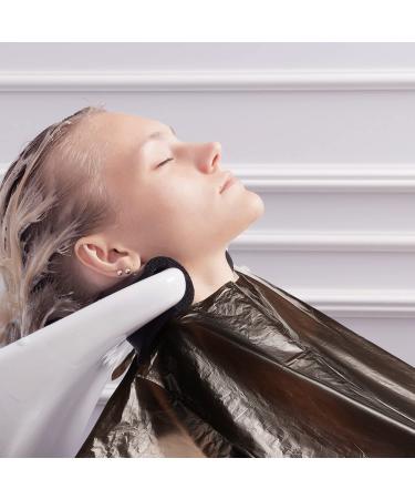 Pack of 100 Black Salon Capes - Disposable Waterproof Hair Dye Apron for Barber, Stylist, and Coloring - 51.2x36.2 Inch - Buy Online on GoSupps.com