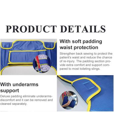 Universal Full Body Hoyer Lift Sling Professions Patient Lift Sling Padded Divided Leg Slings with Commode Opening- Supports up to 230 Kg/507 1 inch(Medium) - Buy Online on GoSupps.com