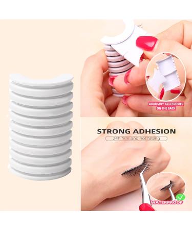 Self Adhesive Eyelashes - 2 Pcs Reusable No Glue False Lashes + 10 Transparent Waterproof Strips for Natural Look - Easy Application w08-T - Buy Online on GoSupps.com