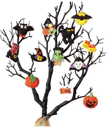Bucilla Halloween Felt Applique Ornaments Kit - Set of 12, Black (2.5-Inch) - 6 Count - Buy Online on GoSupps.com