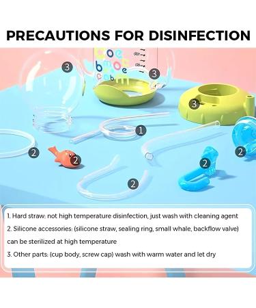 Tictoyo Whale Squirt Drinking Cup - 2023 New Cute Whale Spray Water Cup | BPA Free Leak Proof Straw Sippy Cup for Kids | Non Spill Water Bottle with Weighted Straw | 220ml/Green - Buy Online on GoSupps.com