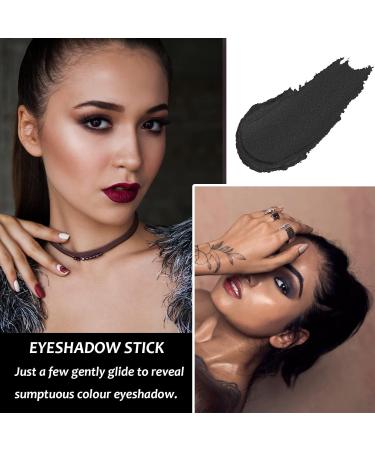 Waterproof Eyeshadow Stick Shimmer Cream - Black Eyeliner Pencil for Glitter Eye Makeup - Buy Online on GoSupps.com