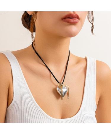 Oralgo Stylish Cardiac Grinding Earrings & Necklace - Allergy-Free Elegant Silver Accessories for Women - Buy Online on GoSupps.com