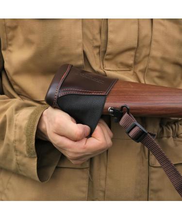 Buy Tourbon Hunting Genuine Leather Shotgun Stock Adjustable Recoil Pad - International Shipping Available - Buy Online on GoSupps.com