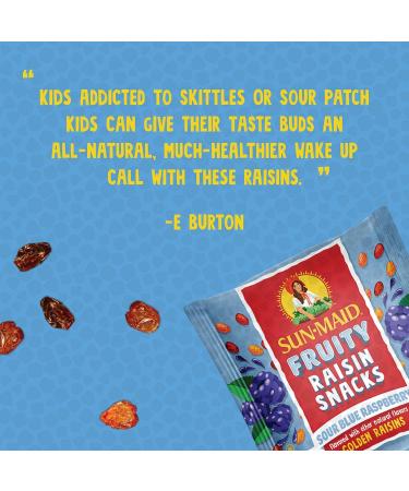 Sun-Maid Blue Raspberry Sour Raisin Snacks 0.7oz - 7 CT - Delicious and Tangy Fruit Snack - Buy Online on GoSupps.com