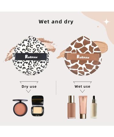 4-Piece XL Large Marshmallow Powder Puff Set - Ultralight Tear Drop Sponge for Wet/Dry Makeup - Ideal for Loose & Body Powder | Rubycell Makeup Tools - Buy Online on GoSupps.com