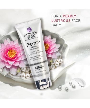 Pearly White Face Wash for Glowing Skin | Anti-Oxidants & Vitamin C | Suitable for Men & Women | 100ml Daily Face Wash - Buy Online on GoSupps.com