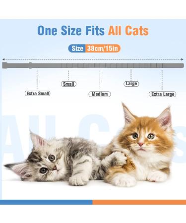 Cat Calming Collar 4 Pack - Pheromone Collar for Anxiety Relief - Long-Lasting 30 Days - Adjustable Breakaway Design - Gray - Buy Online on GoSupps.com