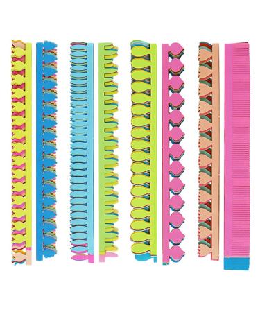 Saktopdeco Colorful Quilling Paper Flowers 8 Different Petal DIY Flowers Petal Paper Quilling Strips for Beginners Handmade Art Crafts (13.7 Inch / 35 cm)