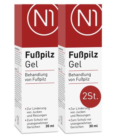N1 Foot fungus gel 60ml - relieves itching & protects against unpleasant smells - foot mushroom cream/skin mushroom cream - medical device - footpiece treatment quickly intense cream - footpiece ointment 60 ml (1 Pack)