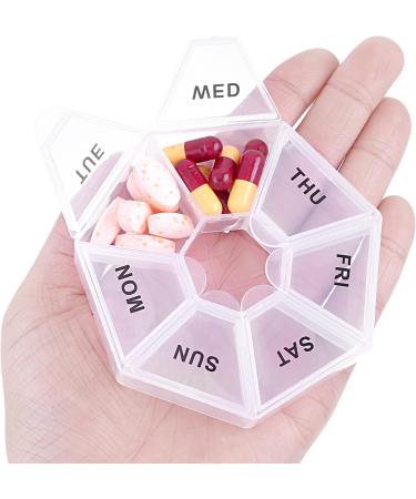 Shop WLLHYF 7-Day Portable Pill Organizer | Daily Vitamin Holder & Travel Medicine Planner - Buy Online on GoSupps.com