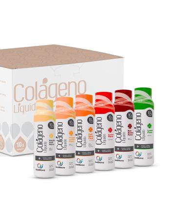 QUALINOVA Hydrolyzed Liquid Collagen for Women & Men (30 Pack) 3X Faster Absorption 10g Collagen Drink for Anti-Aging Hair Growth & Joint Support- Individual Shots- 6 Tropical Flavors