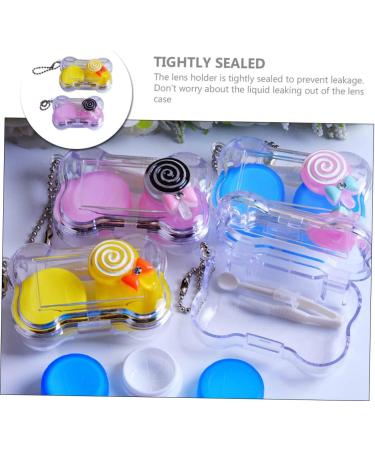 JECOMPRIS Contact Lens Case Cute Travel Container for Lenses Makeup Lens Holder & Removal Tool Compact & Lightweight for Easy International Shipping - Buy Online on GoSupps.com