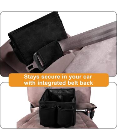 INFANZIA Car Seat Organizer - Durable Oxford, Foldable Front & Back Seat Organizer with Seat Belt and Cup Holders for Kids - Buy Online on GoSupps.com