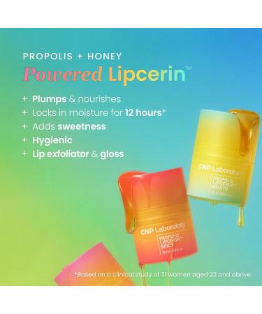 CNP Honey Lip Plumper Spicy - Hydrating Manuka Lip Balm & Mask | Propolis Lipcerin Mint Flavor 12hrs Moisture Gentle Exfoliation | Korean Skin Care Products - Buy Online on GoSupps.com